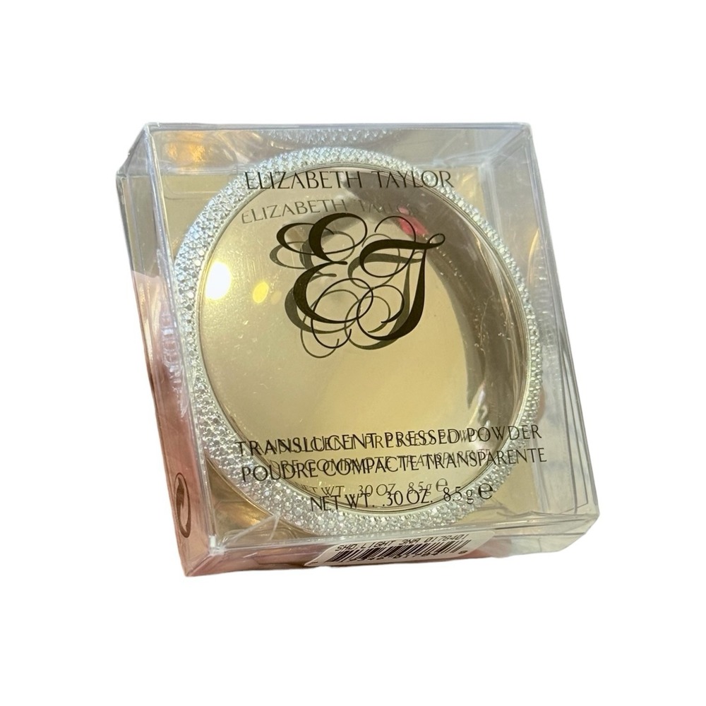 Elizabeth Taylor Light‎ Translucent Pressed Powder Compact w Mirror .30 OZ VTG